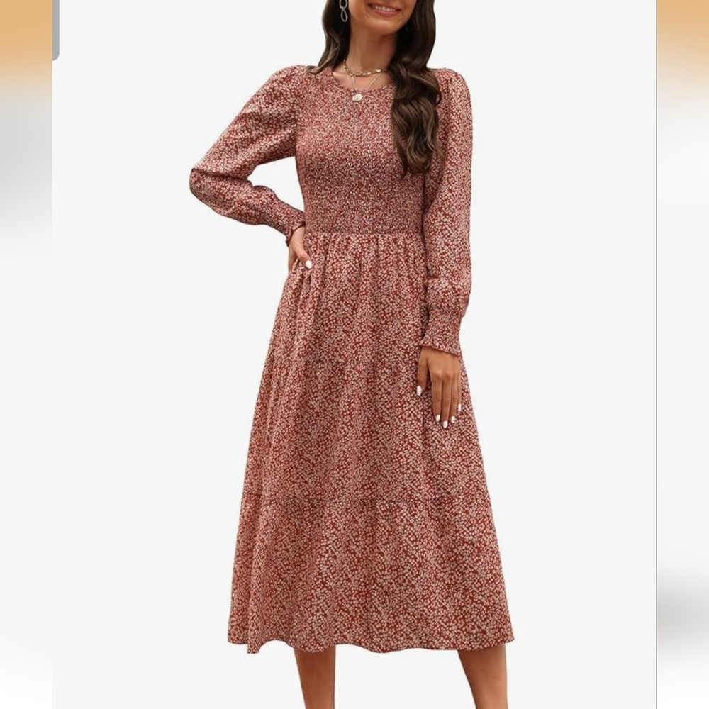 Floral Smocked Tiered Dress
